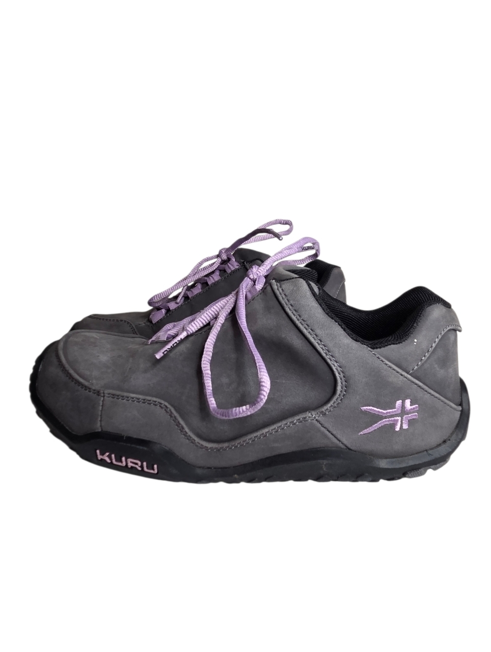 Kuru Shoes Womens Size 7.5 Wide Chicane Trail Hiking Sneakers Grey Purple